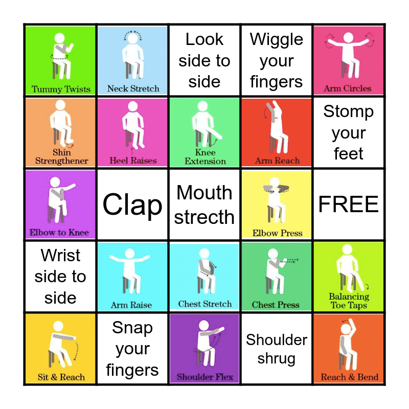 Chair Bingo Card