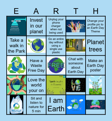 Earth Day Bingo 2024 Bingo Card