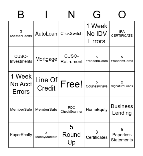 Georgetown Bingo Card