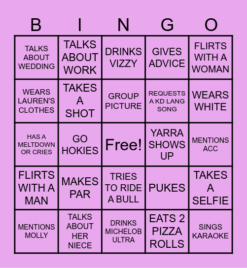 MARRA BINGO! Bingo Card