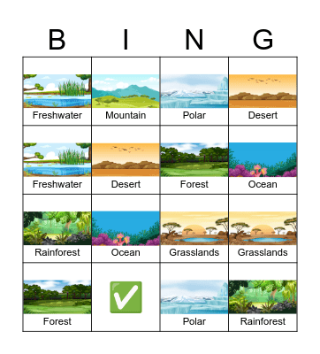 Habitat Bingo Card
