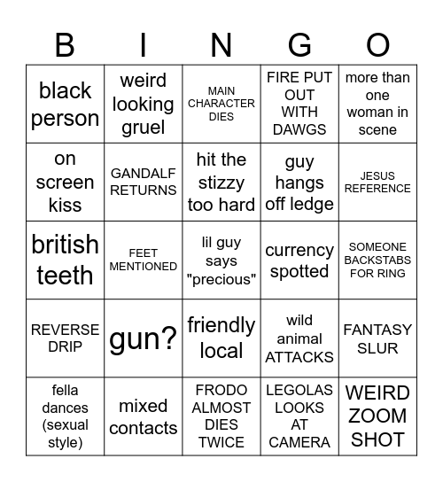 NO CONTEXT BINGO PT. 2 Bingo Card