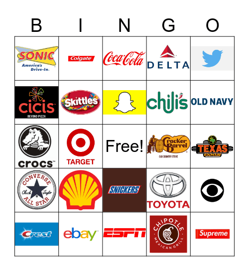 LOGO BINGO! Bingo Card