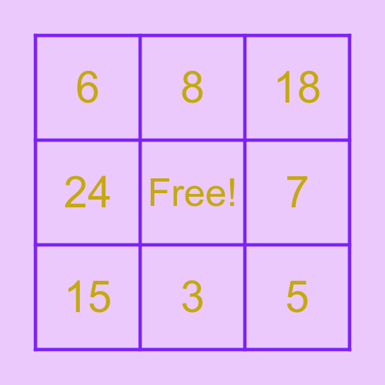 Never Have I Ever Bingo Card