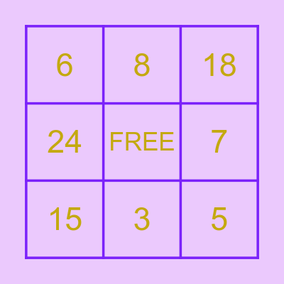 Never Have I Ever Bingo Card