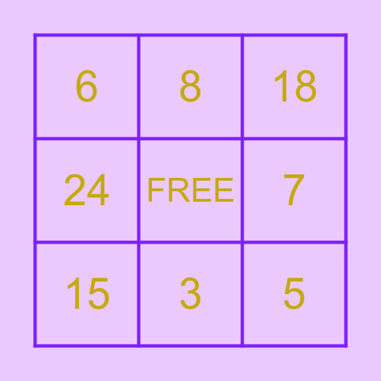 Never Have I Ever Bingo Card