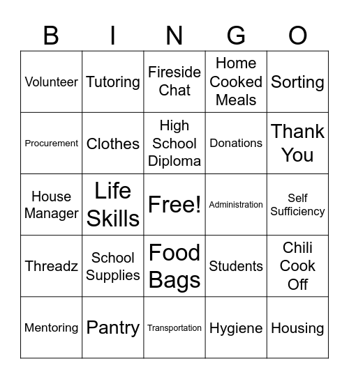 Robynes Nest BINGO Card