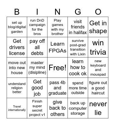 2024 bingo Card