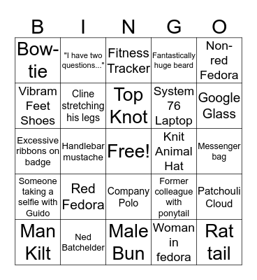 PyCon Bingo Card