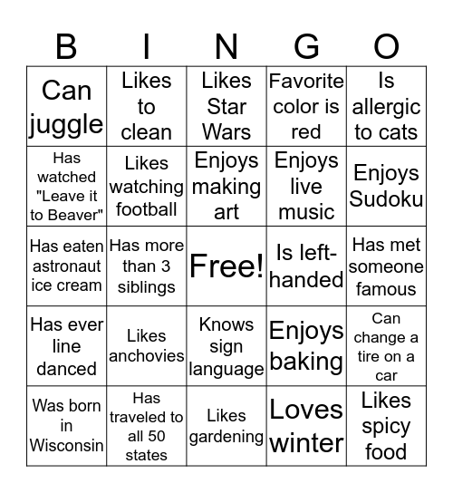 Clinics Bingo #1 Bingo Card