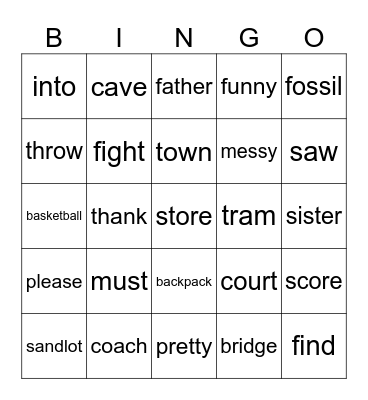 Bingo Card