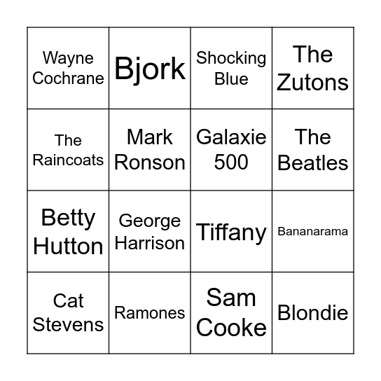 Double Jeopardy Bingo Card