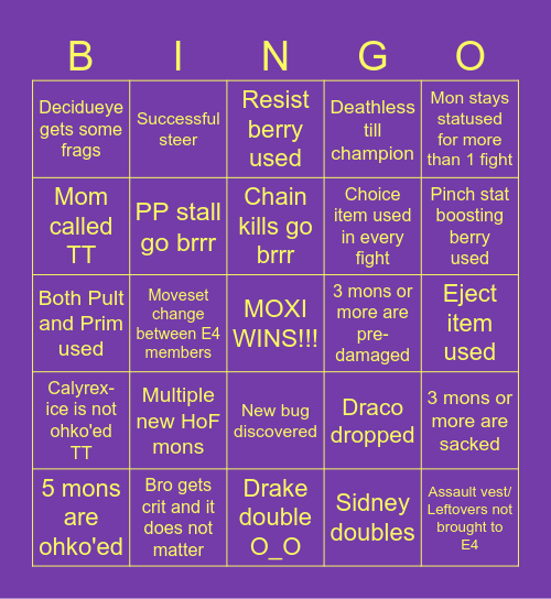 Moxi R&B E4 WOOO Bingo Card