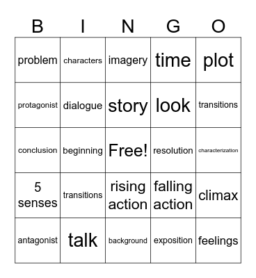 Argumentative + Narrative Writing Bingo Card