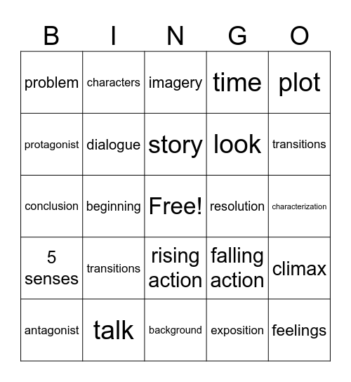 Argumentative + Narrative Writing Bingo Card