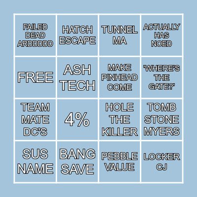 dummy bingo Card