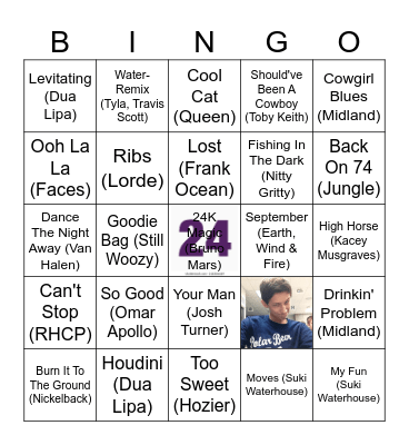 Happy 24th Birthday Kevin! Bingo Card