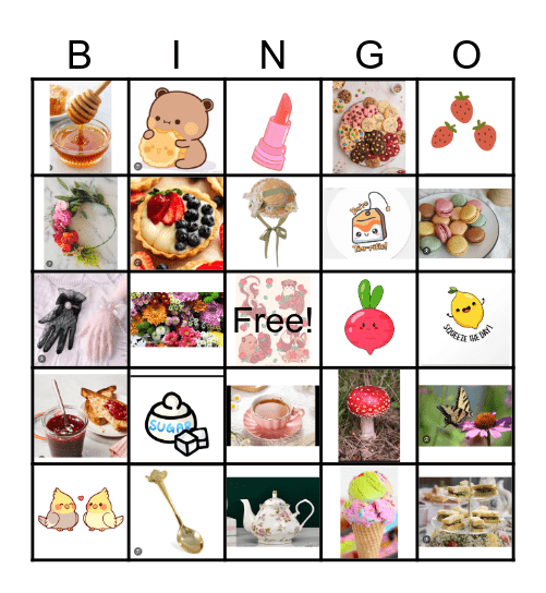 Mother's Day Tea Party Bingo Card