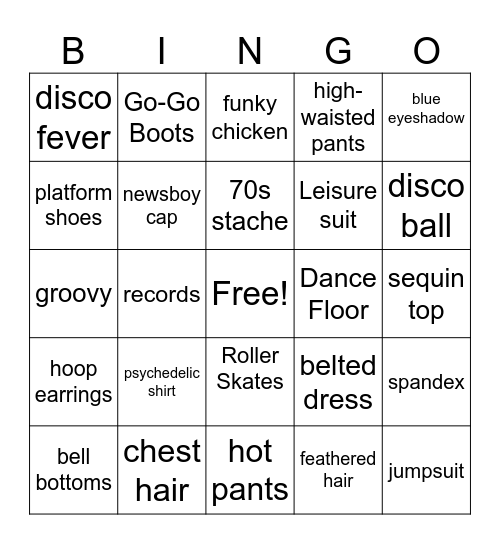 DISCO Bingo Card