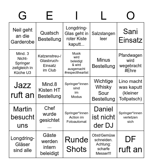 Mojo Spieleabend 27.04.2024 Bingo Card