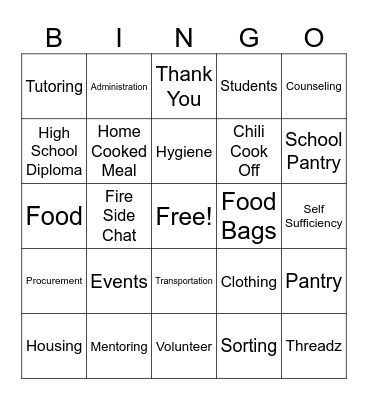 Robynes Nest BINGO Card