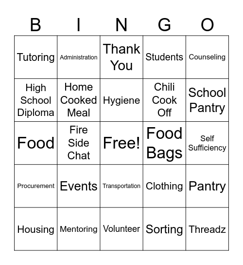 Robynes Nest BINGO Card