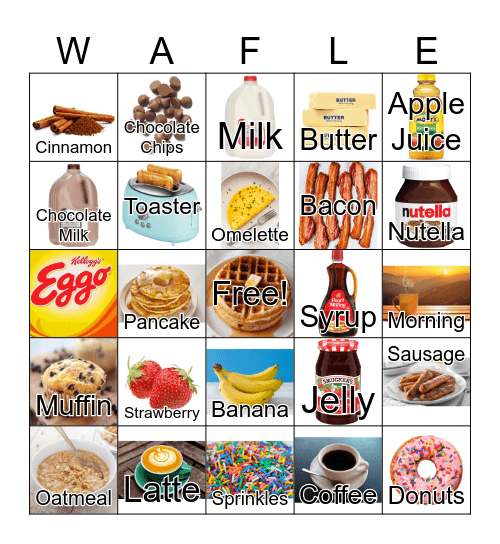 Waffle Bingo Card