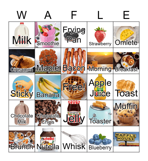 Waffle Bingo Card