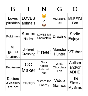 How much are you like @Lightkari Bingo Card