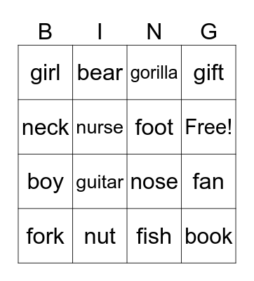 Bingo Card