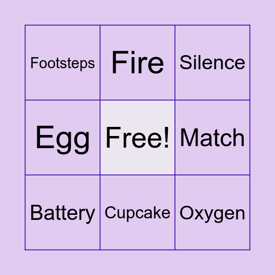 Riddle Riddle On The Wall, Who Will Win Against Them All? Bingo Card