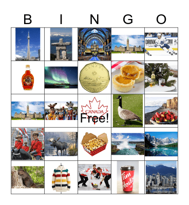 Canadian Culture Bingo Card