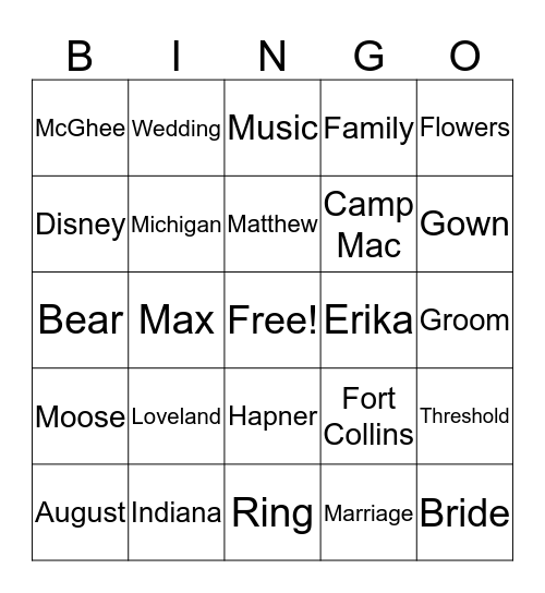 Bingo Card