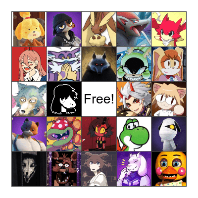 characters i ENJOY bingo Card