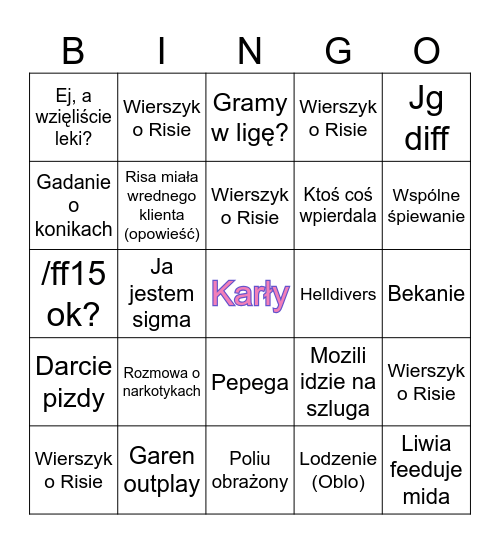 Discord Bingo Card