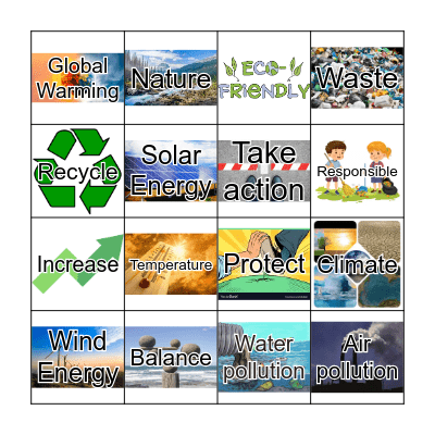 Environment Bingo Card