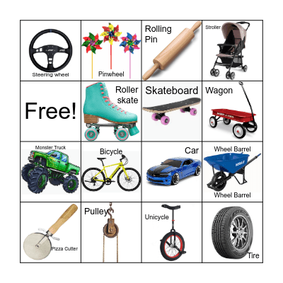 Wheel Bingo Card