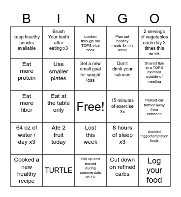 BINGO NS5273 Bingo Card