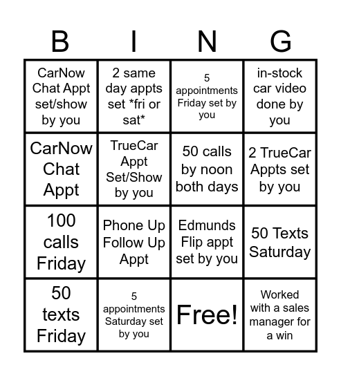 Internet Bingo! Bingo Card