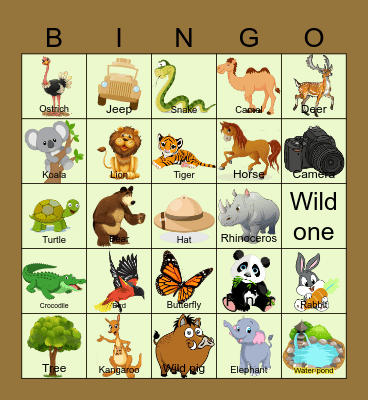 StoryPoint Jungle Bingo Card