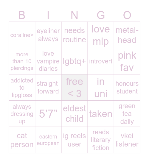 sleepiless bingo Card