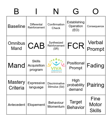 ABA BINGO Card