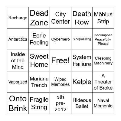 Diabarha set Bingo Card