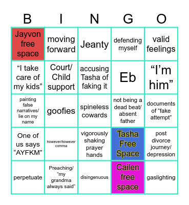 IBITCH Bingo Card