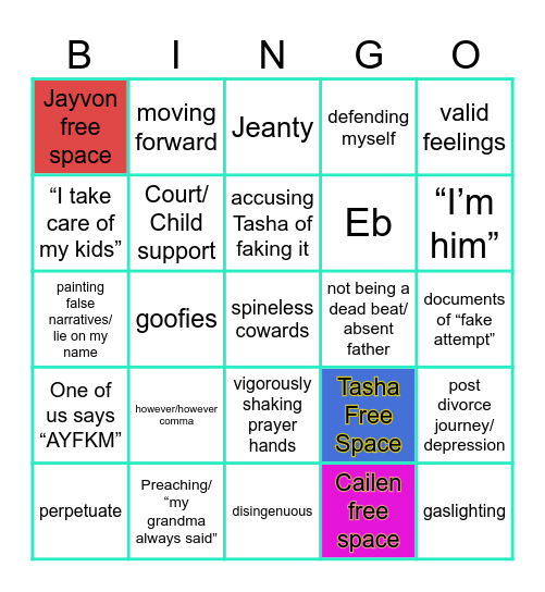 IBITCH Bingo Card