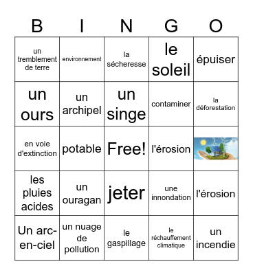 French 4 - Unit 5 Leçon 1 Bingo Card