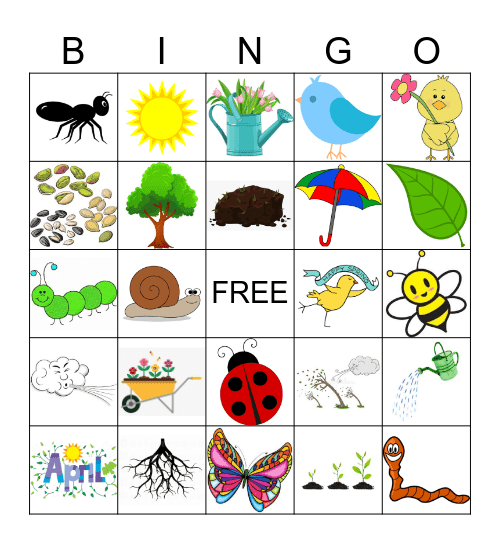 SPRING Bingo Card