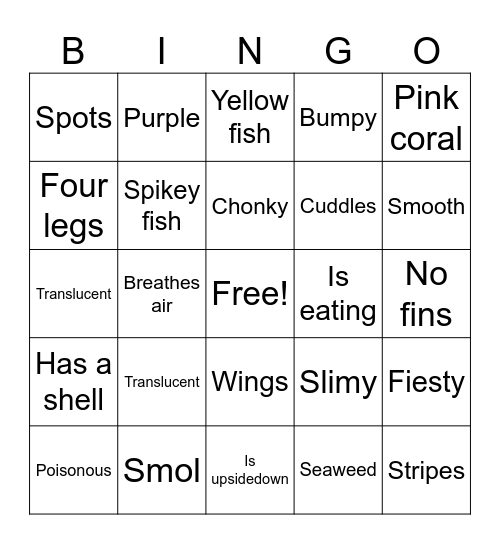 Brianna's Bday Bingo Card