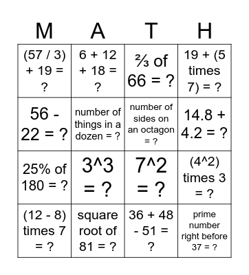 Connect 4! Bingo Card