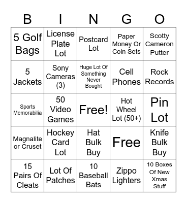 Michel Bingo Card